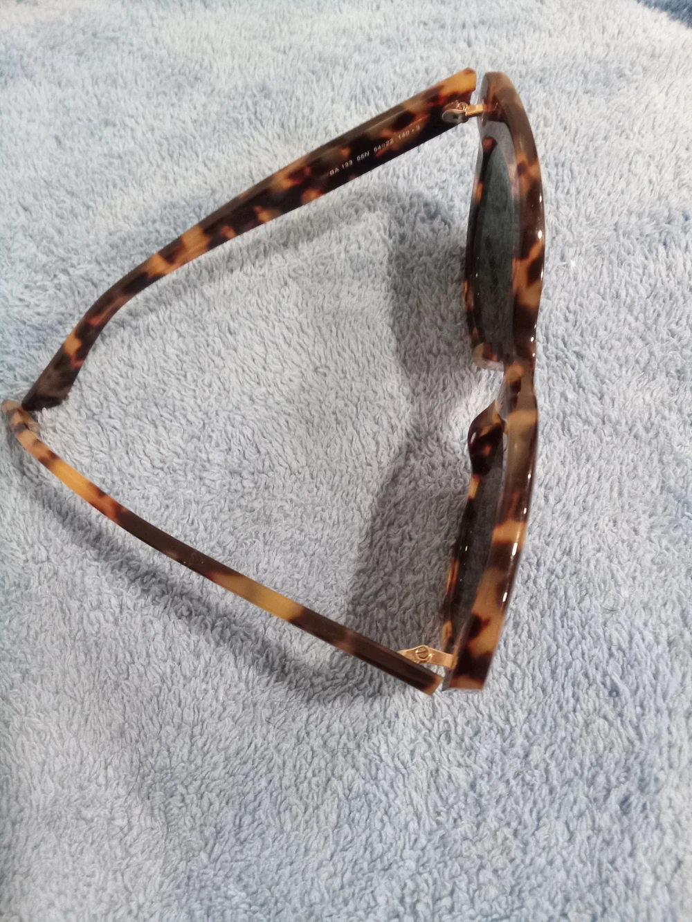 Balenciaga Tortoiseshell Round Sunglasses with Dark Lenses